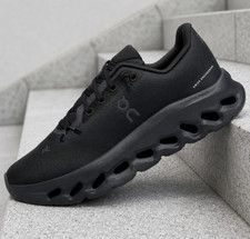 On Black Low Top Lace-Up Athletic Sneaker, So...
