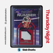 2022 PRESIDENT'S CHOICE #GUN-33 CORY SCHNEIDER GAME USED NUMBER PATCH /10