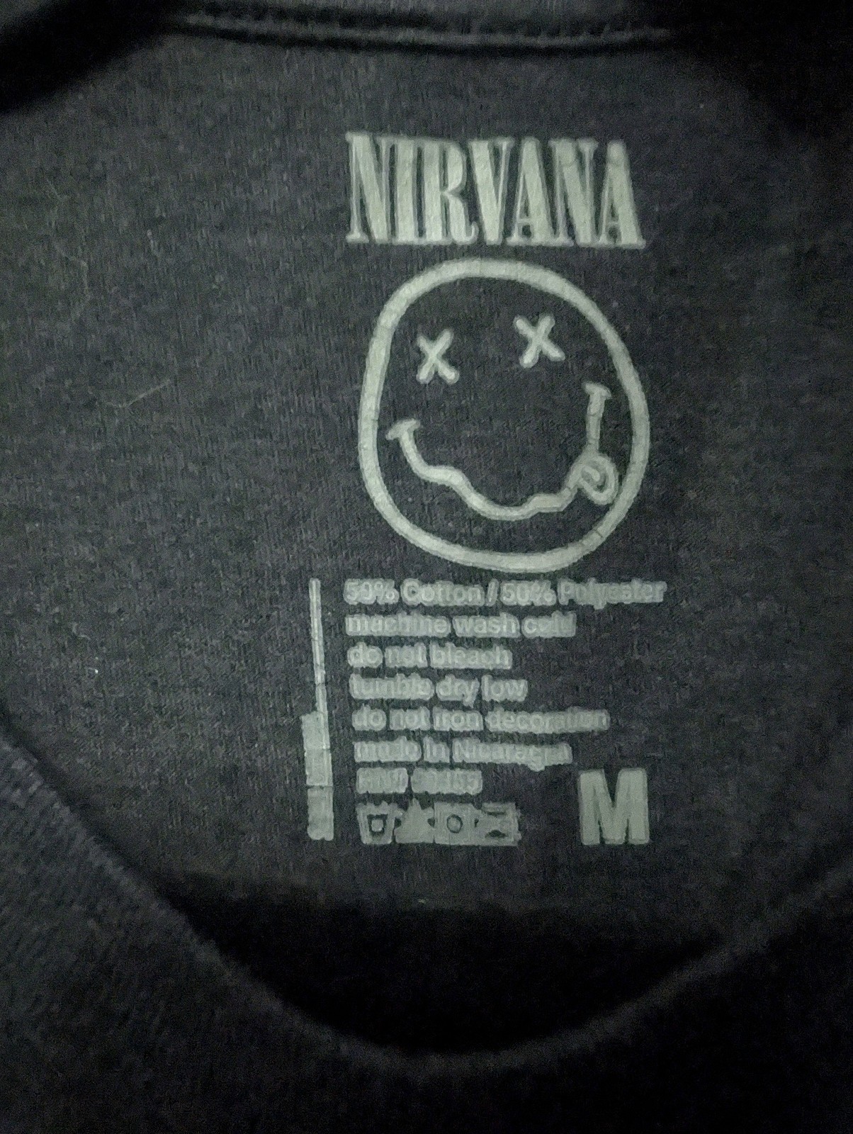 Nirvana Nevermind Multicolor Smiley Face Medium G… - image 7