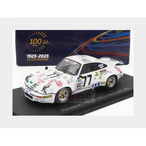 1:43 SPARK Porsche 911 Carrera RS 3.0L #77 24H Le Mans 1975 modelo Sabine S9808 Foto 2 de 2