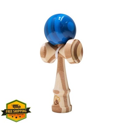 Yuntrove Bamboo Kendama Blue Skill Toy
