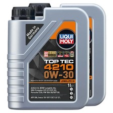 Motoröl Top Tec 4210 0W-30 LIQUI MOLY 2 X 1 Liter für Mercedes BMW Dacia Honda Motoröl Top Tec 4210 0W-30 LIQUI MOLY 2 X 1 Liter für Mercedes BMW Dacia Honda