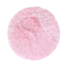 12 inches Mini Faux Fur Sheepskin Rugs,Fluffy Living Room Carpet Mini Small S...