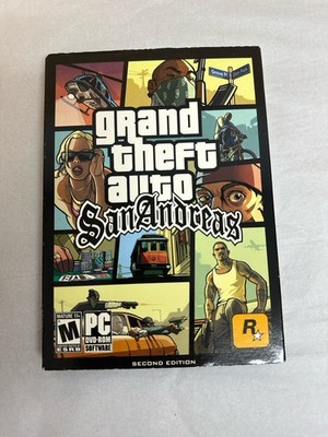 GTA Grand Theft Auto San Andreas PC DVD-ROM Second Edition Complete w/ Map