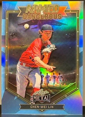 2026 Leaf Metal - Chen-Wei Lin - #ARB-12 Armed & Dangerous Blue Refractor 1/8