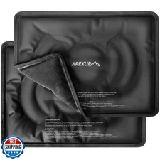 APEXUP Gel Ice Packs for Injuries Reusable, Flexible Double Sided Cold Packs 