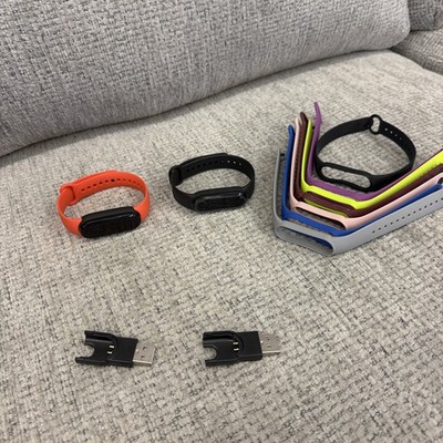 Lot of 2 FitPro LT716(G) Fitness Trackers + 8 Bands + 2 USB Chargers Android