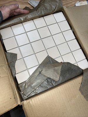 #ad 3 Box Of Tile Apox. 1 1 2 Box Of 13” By 13” Sheets Of 2” By 2” Tile $22.00