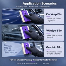 Vinyls Squeegee with Felt Fabric for Tint Film Decal Squeegee Application Tool