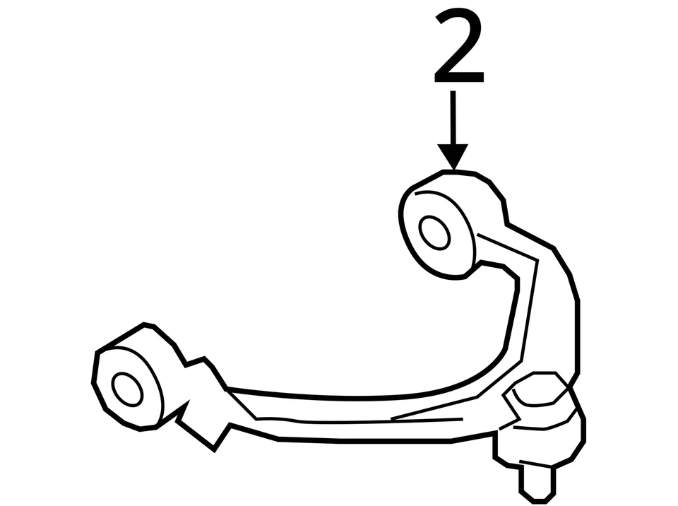 2012-2019 BMW 640I FRONT LEFT UPPER CONTROL ARM OEM - Image 4 of 4