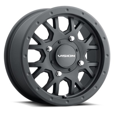 15x6 Vision GV8 Invader Satin Black UTV Wheel 4x110 (38mm)