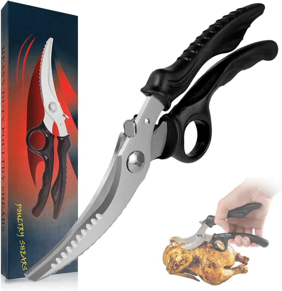 Trinciapollo Professionale Acciaio Inox: Forbici Cucina Alta Precisione