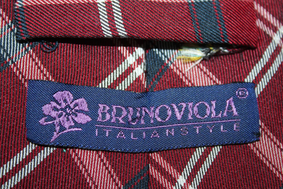 Corbata de seda BRUNO VIOLA Hecha en Italia F48626 Foto 4 de 4