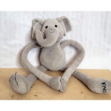 FAO Schwartz Stuffed Elephant Sliding Arms Legs Hook Loop Hands Toys R Us 2015