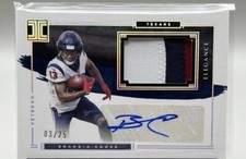 2021 Impeccable Brandin Cooks Elegance Vet /25 Game Used Auto Patch 🔥 