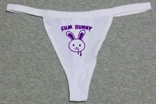 Cum Bunny Cosplay Slut Glow in Dark Sexy Funny Christmas G-String Party Thong