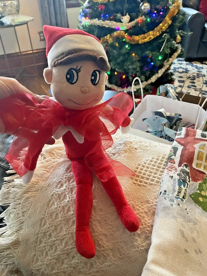 Disney Pottery Barn Christmas Elf Shelf toy holiday gift School pre k stuffed , - Image 2 of 4