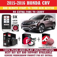 PLUG & PLAY REMOTE START KIT FITS 2015-2016 HONDA CR-V CRV PUSH TO START 3X LOCK