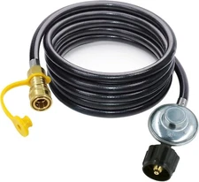 12ft Propane Hose with Regulator, 3/8 Quick Connect Disconnect for Mr.Heater
