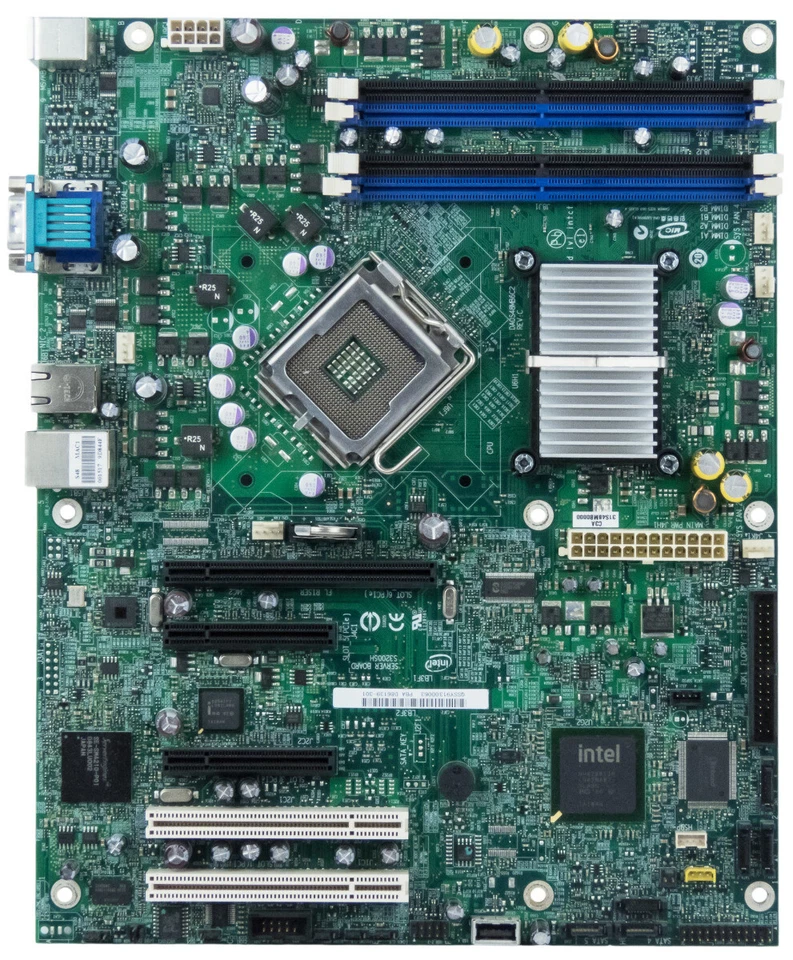 Intel S3200SH D86139-301 LGA775 4x DDR2 3x Pcie 2x PCI 6x SATA - Image 2 of 3