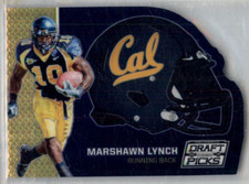 2016 Panini Prizm Collegiate Draft Picks Helmet Die-Cuts Marshawn Lynch #27