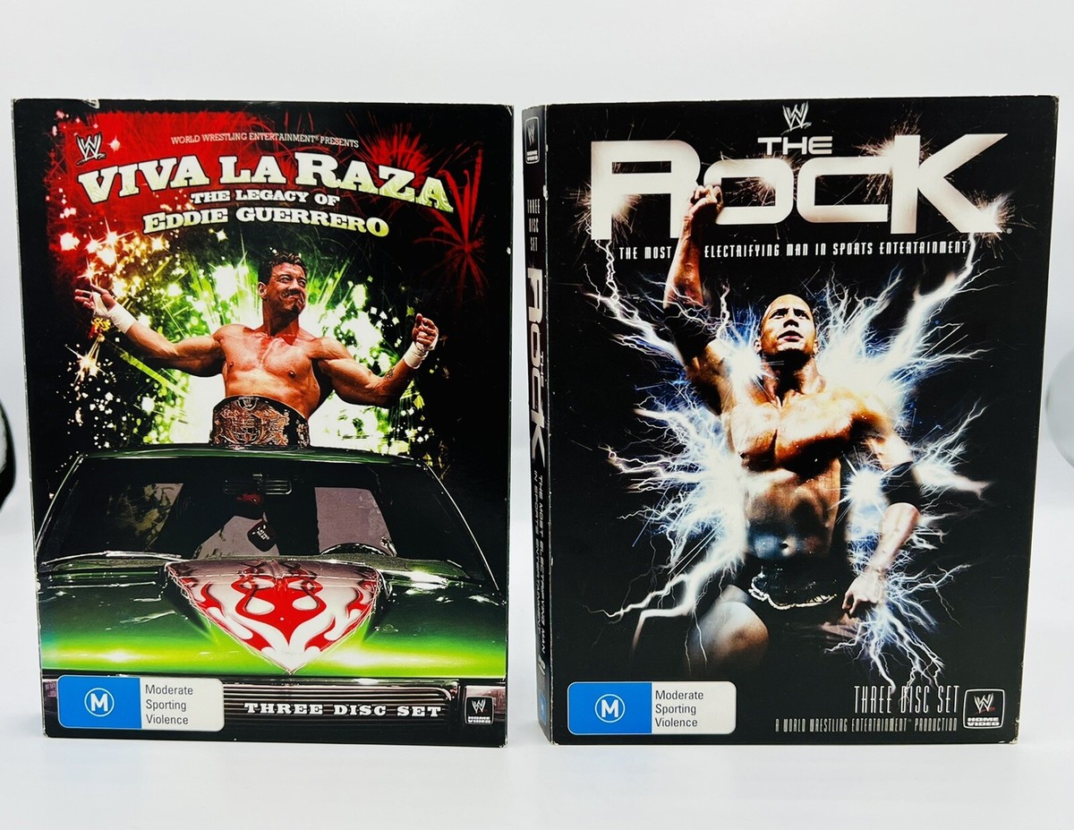 WWE Viva La Raza - Eddie Guerrero & The Rock DVD sets (3 discs