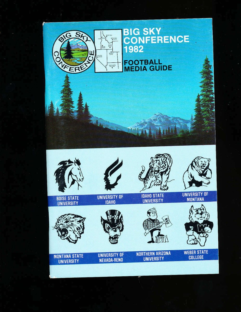 1982 Big Sky Conference Football Media Press Guide CFBmg15