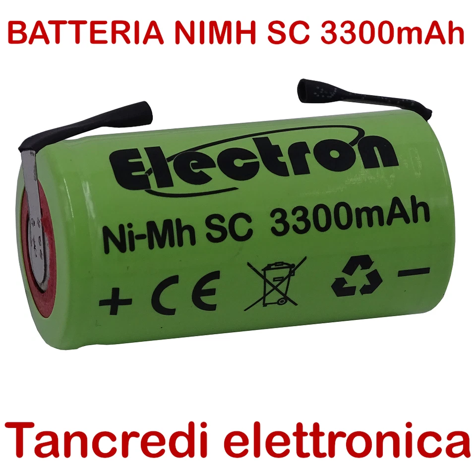 ELECTRON BATTERIA PILA SC 3500mAh 3300mAh A SALDARE PACCO BATTERIA TRAPANO AVVITATORE