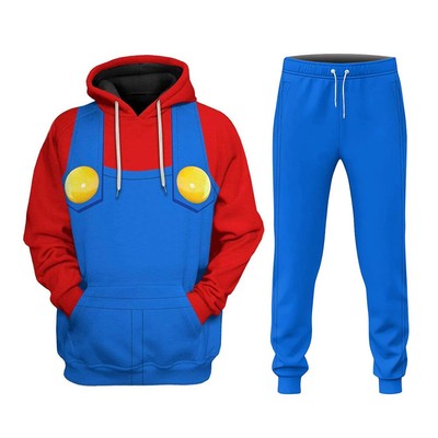 Super Mario Bros Hoodie Pullover 3D Print Sweatshirt Sweater Jacket Coat Pants