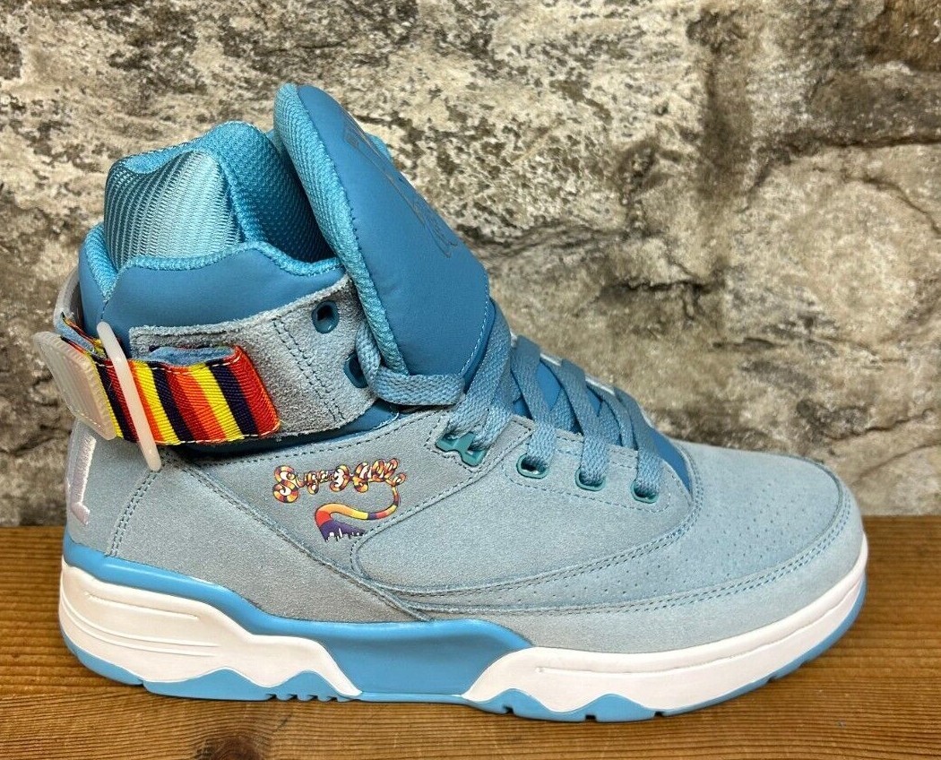 EWING 33 HI X SUGAR HILL 1BM00241-421 SKY BLUE/RAINBOW New EWING 33 HI X SUGAR HILL 1BM00241-421 SKY BLUE/RAINBOW New