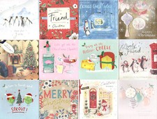 Luxury Individual Christmas Card. Clinton's Quality Cards. Various Designs 15x15