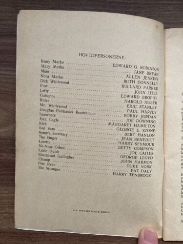 A Slight Case of Murder Edward G. Robinson 1938 Danish EVAs Lille Films-Roman - Picture 3 of 10