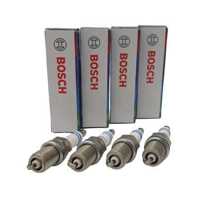 4x Bosch Zündkerze FR8DC+ für FIAT Panda Punto Stilo Mazda Mercedes Nissan Skoda