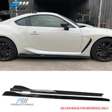 Fits 22-25 Toyota GR86 Subaru BRZ Carbon Fiber Print V2 Side Skirt Mud Guard