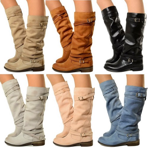Stivali Alti Camperos Primaverili Estivi Donna Morbidi Pelle Nabuk Vintage  P2000 | eBay