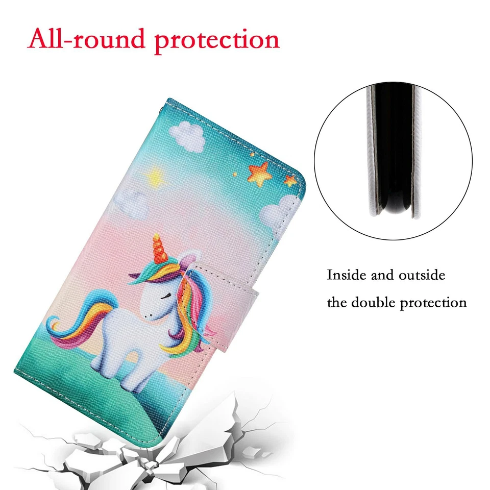 Unicorn Flip Phone Case For Samsung A12 A22 A32 A52 A72 S8 S9 S10 S20 S21 S22 5G - Image 2 of 4