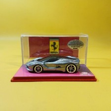Hot Wheels FERRARI LaFERRARI Silver Custom CHROME REAL RIDERS