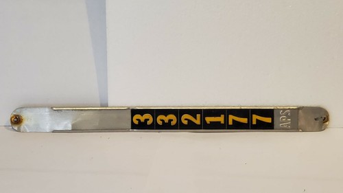 APS Arizona Public Services (Utility Power Company) Aluminum Pole Marker