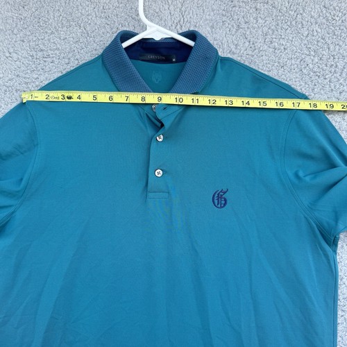 Greyson Mens Pro Golf Polo Shirt Dark Turquoise Size Medium - Picture 12 of 16