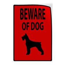 Industrial Decals Vertical Vinyl Stickers Beware of Dog Sign Safety Sign Label