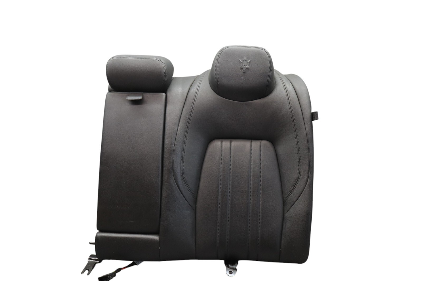 14-17 Maserati Ghibli Rear Left Driver Side Second Row Upper Seat Black Oem
