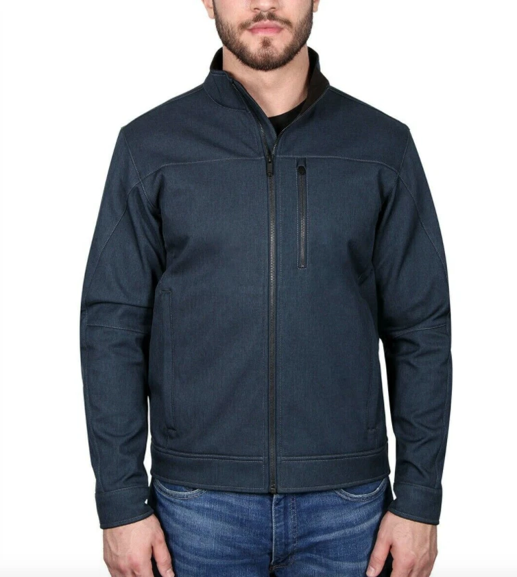 NWT Kirkland Signature Men's 3-Layer Water Resistance Jacket (Black Htr, XL-XXL)