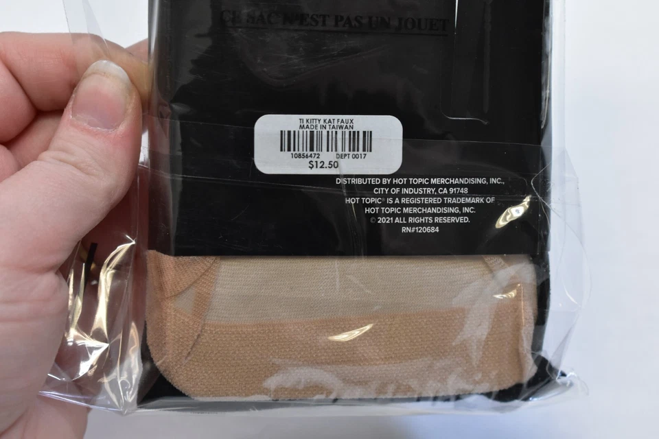 Meia-calça alta de náilon preta tema quente coração negro gato coxa falsa Halloween feminina sistema operacional - Imagem 4 de 4