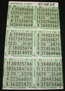 Bingo Paper Cards 1-75 Numbered Calling Card Deck no Balls