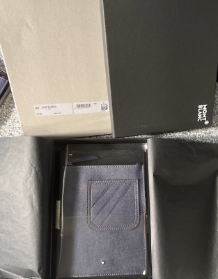 Montblanc 125135 Denim Part & Pass Notebook Pouch Pocket Montblanc 125135 Denim Part & Pass Notebook Pouch Pocket