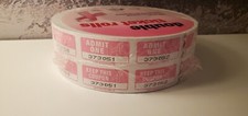 Roll of 2000 Double Stub Tickets Door Prize Raffle 50/50 Carnival Events