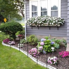 Decorative Garden Deck Wall Fence Lawn Fencing Ornament Panel Grass Edge Barrier