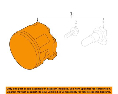 Used Driving Light fits: 2014 Nissan Murano Fog-Driving Sdn bumper mounted Grade - Picture 3 of 23