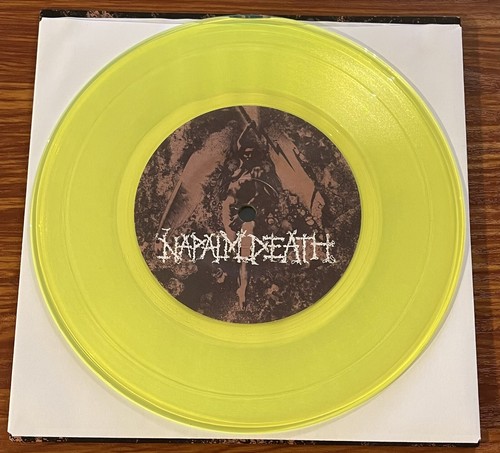 CONVERGE / NAPALM DEATH - 7" Yellow Fluorescent Vinyl EP - 2012 - Picture 4 of 4
