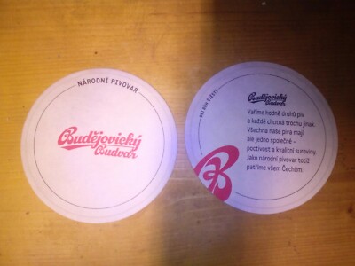 Bierdeckel Budêjovicky Budvar Budweiser Tschechien